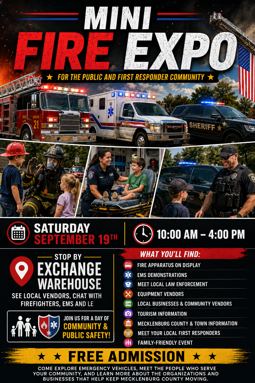 Mini Fire Expo at The South Hill Exchange Warehouse