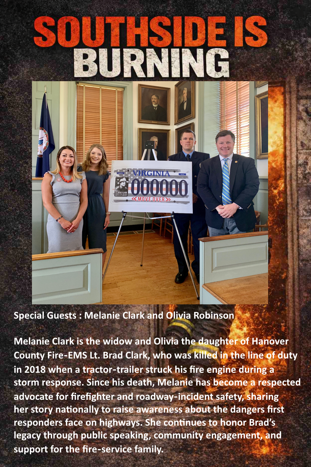 Melanie Clark and Olivia Robinson, special guests at Southside Is Burning